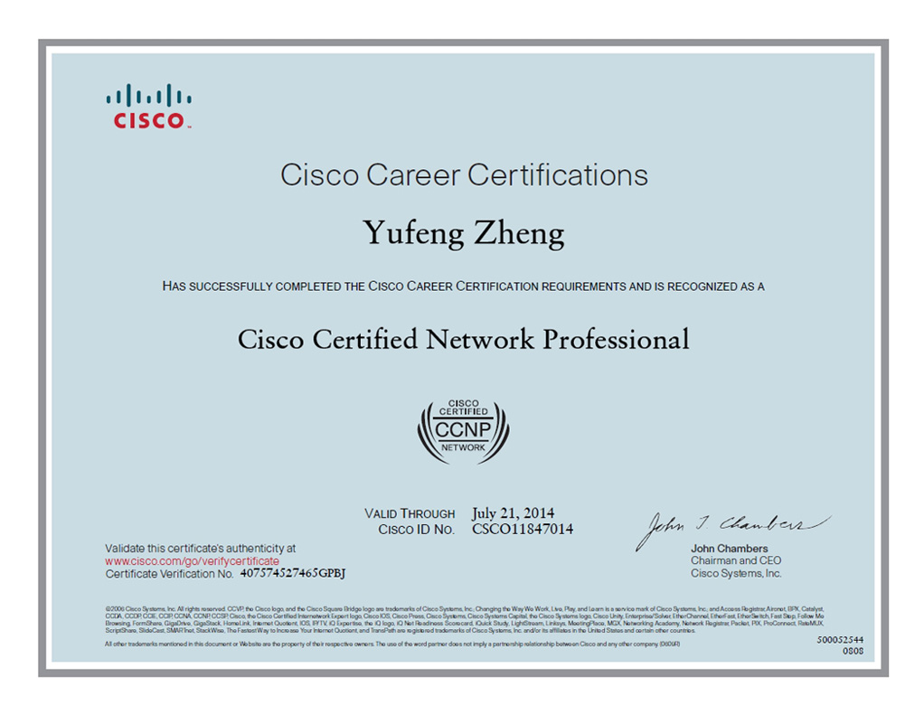 Cisco Certification Pyramid